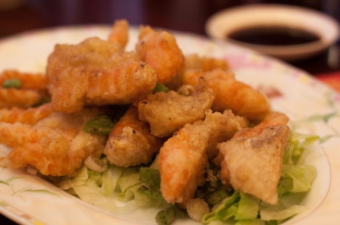 Fried Salmon with Cornmeal Crust